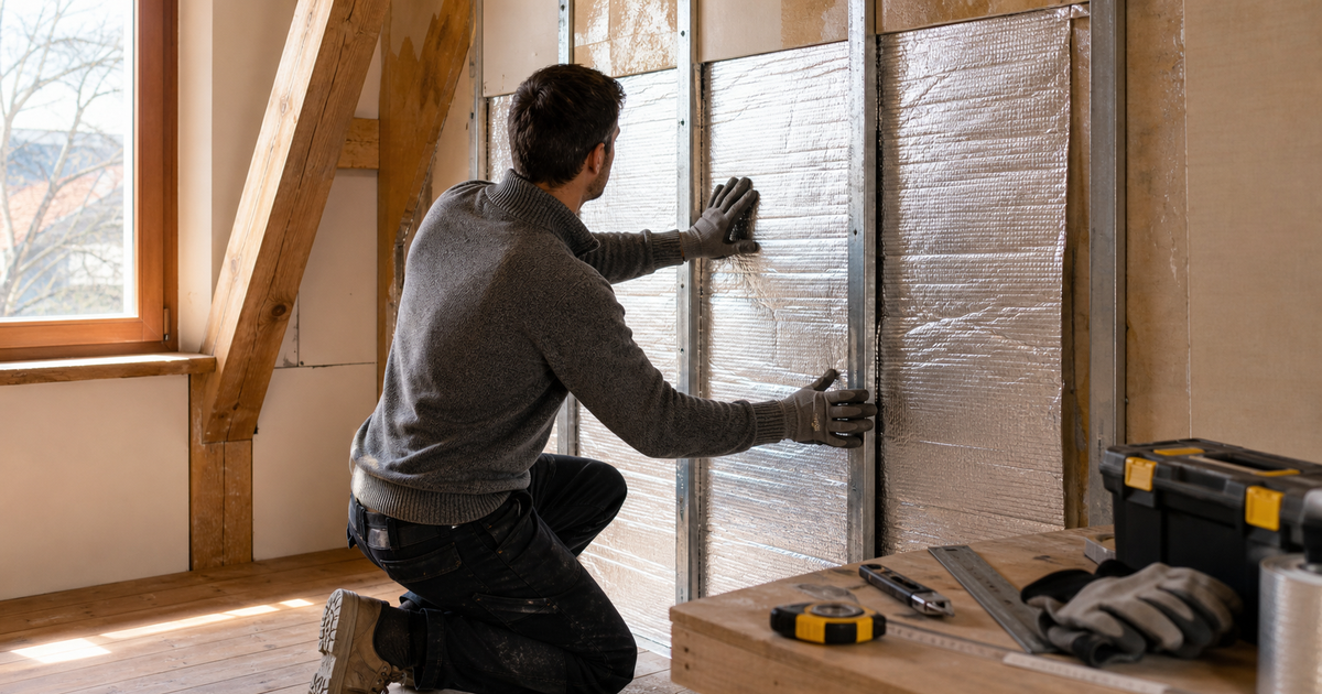 Comment isoler un mur intérieur avec isolant mince sans perdre de place ?